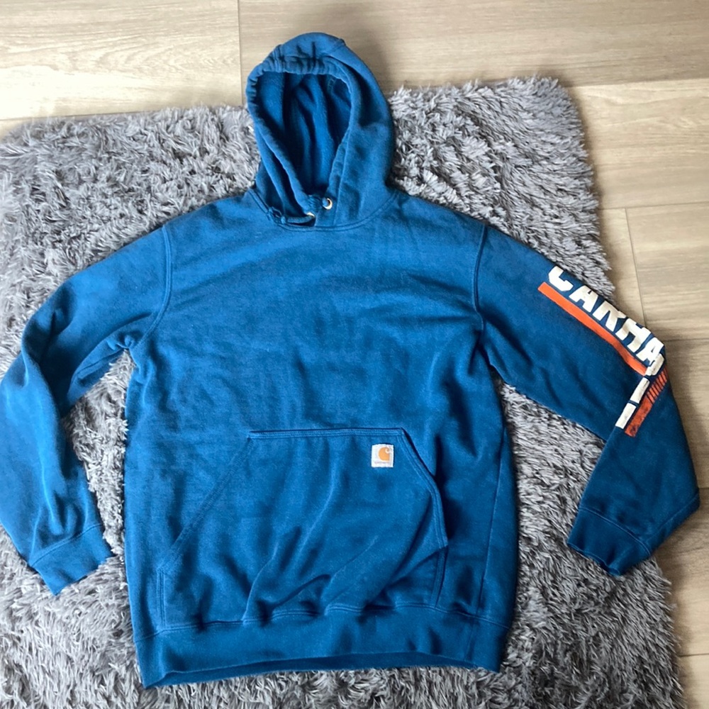 Blue Mens Carhartt Hoodie